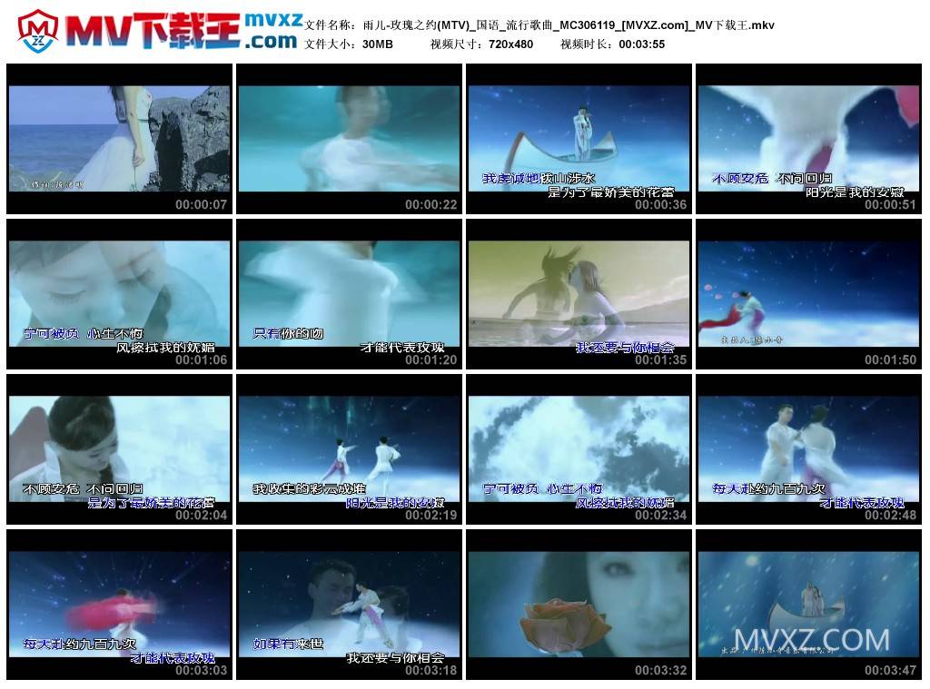 雨儿-玫瑰之约(MTV)_国语_流行歌曲_MC306119